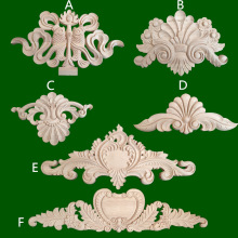 东阳木雕欧式贴花实木花片门花背景墙门头装饰雕花 木花