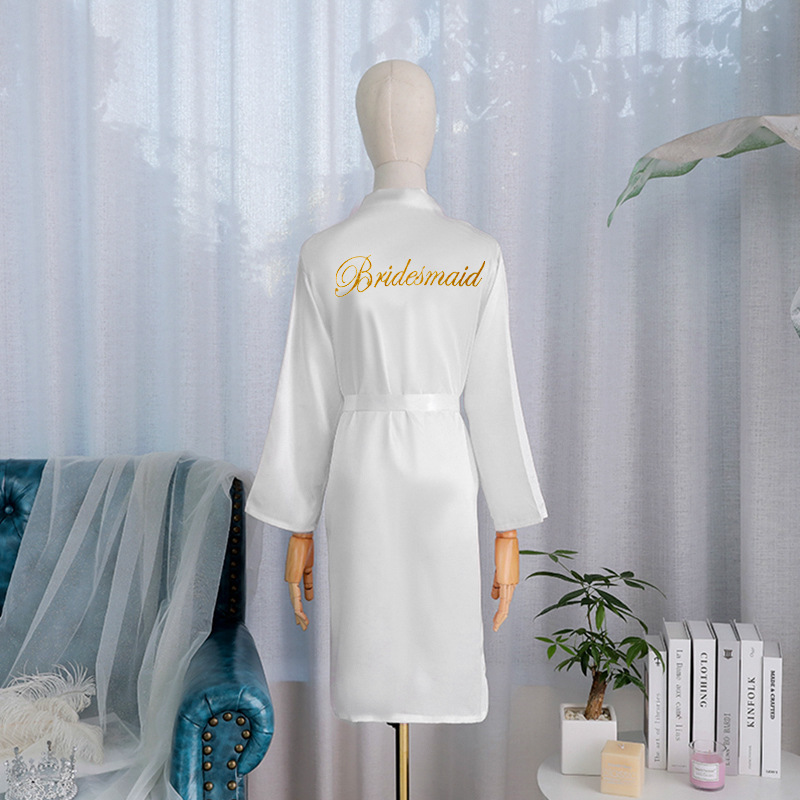 Cross-Border Bride Robe, Morning Robe, Women's Nightgown, Wedding Makeup, Bridesmaid Group, Wedding Bathrobe Cross-Border Bride Robe, Morning Robe, Women's Nightgown, Wedding Makeup, Bridesmaid Group, Wedding Bathrobe