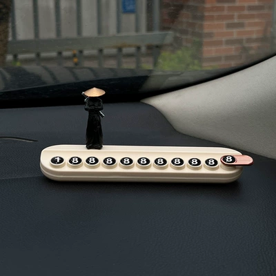 style chivalrous passenger temporary parking: Nömrəli dayanma kartı - back-sword-guest-white-aromatherapy-parking-sign