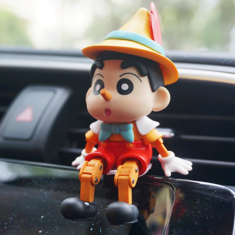 Puppet Crayon Shin-Chan Figure Cos Pinocchio Nohara Shinjiro Internet Celebrity Trend Ornament Movable Toy Gift