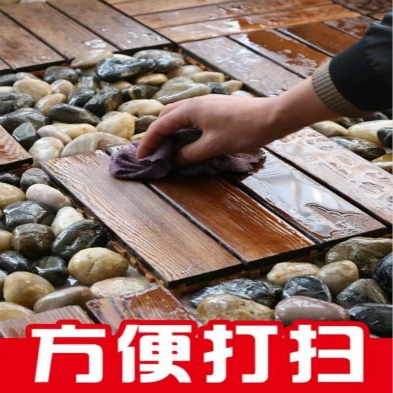 防腐木材 屋外テラス バルコニー 中庭 組み合わせ式 屋外敷設 庭園 室内DIY カーボナイズ加工|undefined