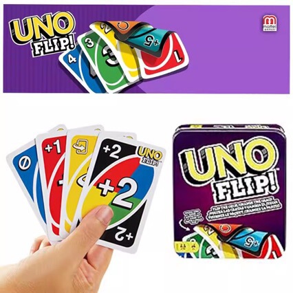 Uno Iron Box Board Game Joyful Flip Double-Sided Edition Cards Uno Classic Multiplayer Casual Party Cards Wild Iron Uno Iron Box Board Game Joyful Flip Double-Sided Edition Cards Uno Classic Multiplayer Casual Party Cards Wild Iron