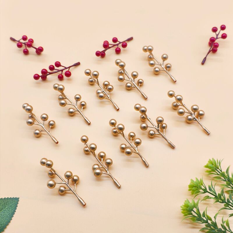 Cross-Border Small Fruit 7 Golden Berries Artificial Holly Fruit Living Room Decoration Christmas Photography Props Fortune Fruit Cross-Border Small Fruit 7 Golden Berries Artificial Holly Fruit Living Room Decoration Christmas Photography Props Fortune Fruit