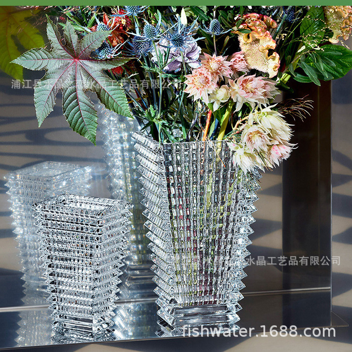 方形水晶花瓶 (3)