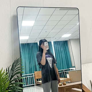 镜子全身穿衣镜家用落地镜卧室壁挂贴墙试衣镜网红拍照立体大镜子