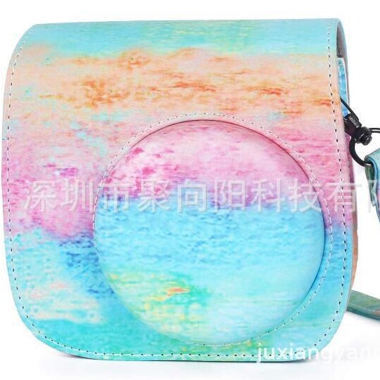 Polaroid camera bag instax mini 11 color camera bag rear bag oil color bag rainbow bag