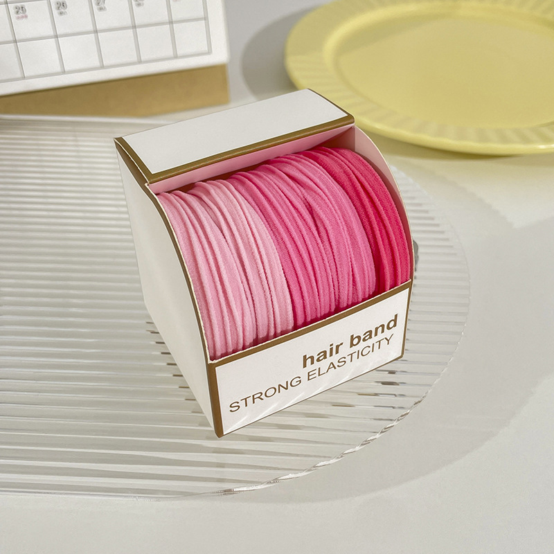 No apretado el pelo de alta elástica de goma duradera cuerda de pelo de la cola de caballo femenina tocado Corea del Sur ins simple banda de pelo cuerda de pelo