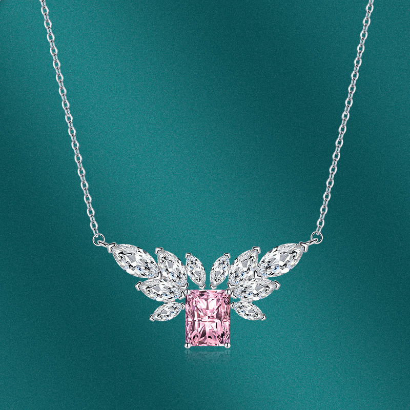 Fashion Geometric Copper Inlay Zircon Pendant Necklace 1 Piece