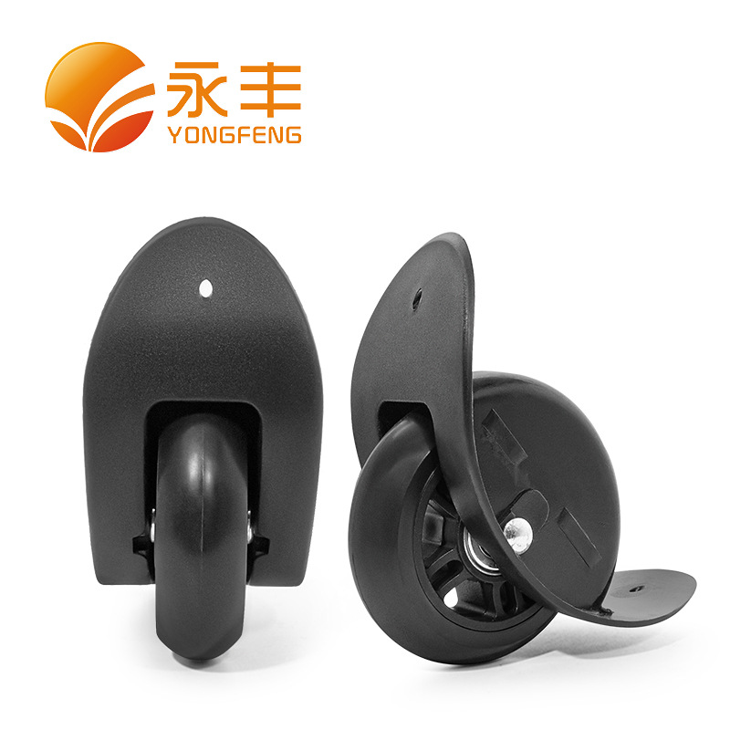Luggage accessories casters, travel trolley case universal wheel accessories, golf trolley bag plastic directional wheels