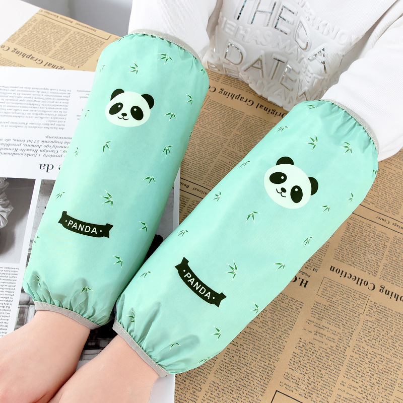 Otoño e invierno manga hombres y mujeres adultos a prueba de aceite impermeable anti-sucio hogar cocina restaurante Oficina oversleeves