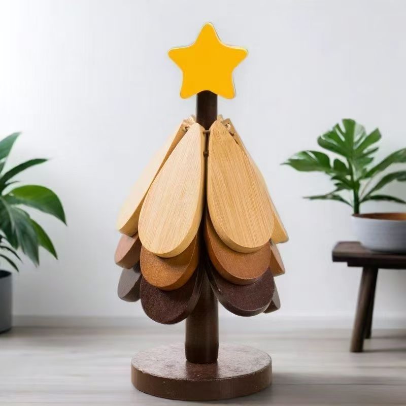 Un árbol de alta resistencia a altas temperaturas decoraciones creativas para el hogar taza de té de alta calidad de cojín de aislamiento térmico árbol de Navidad escritorio a prueba de quemaduras