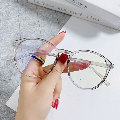 No-makeup artifact anti-blue light glasses frame for female students,  Xiaohongshu slimming and elegant frames for big faces