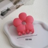 Rose red inverted flower hairpin 8cm