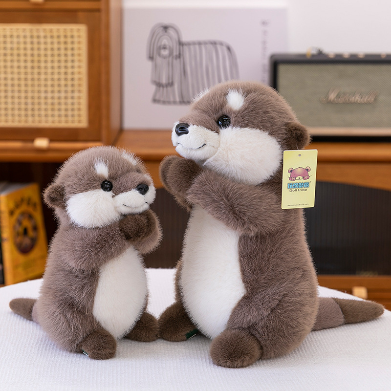 Cross-border lazy otter plush toys creative home ornaments children's dolls aquarium souvenirs wholesale