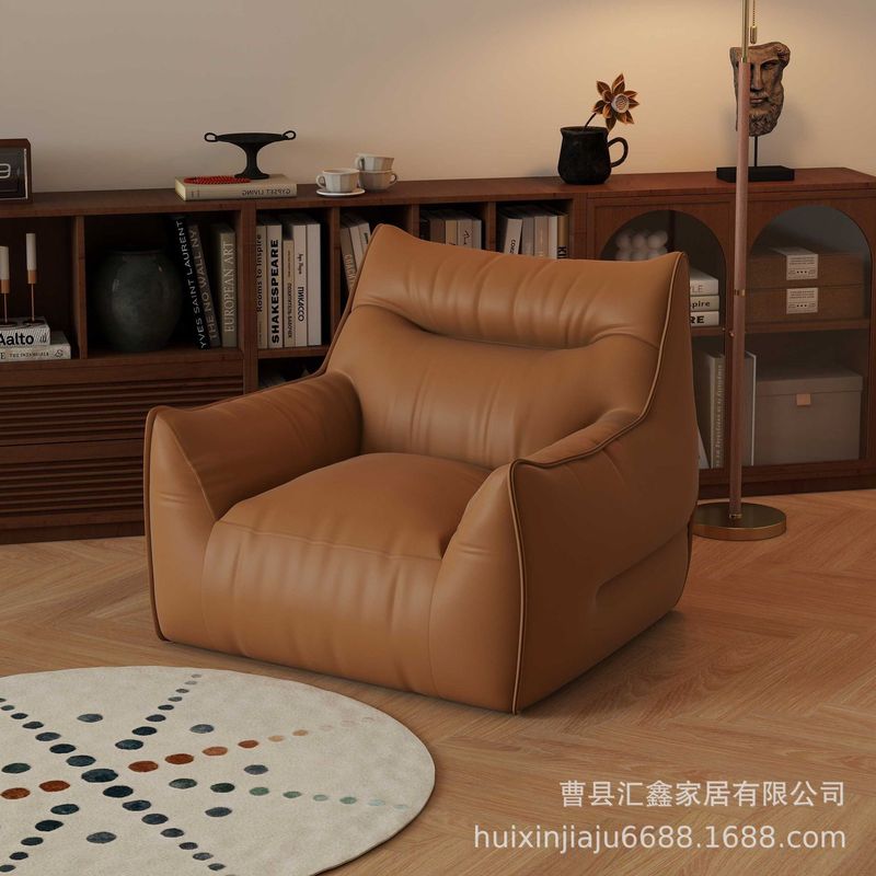懒人沙发可睡可躺单人小沙发卧室阳台房间新款休闲复古豆袋榻榻米|undefined