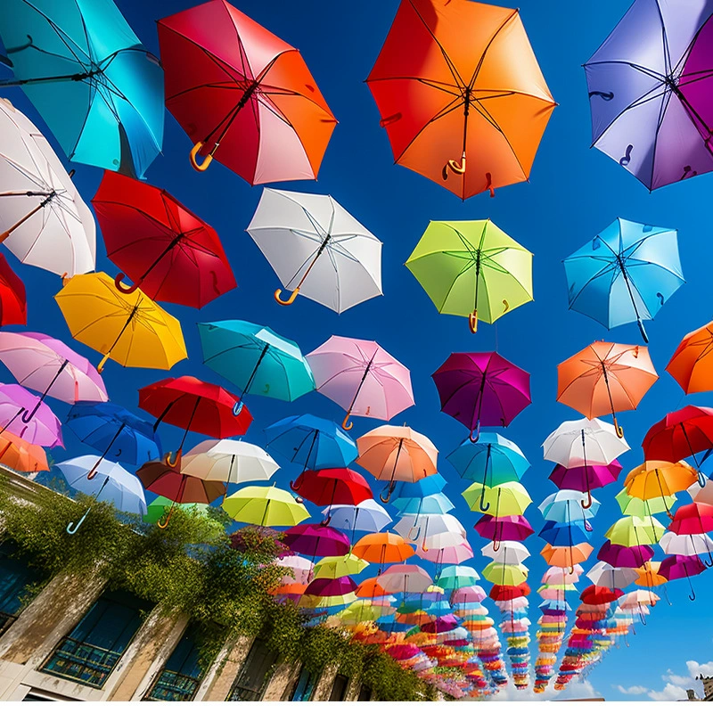 Ветрозащитный зонтик с искусственным крючком можно использовать как подвесной зонтик для внутреннего и наружного украшения.