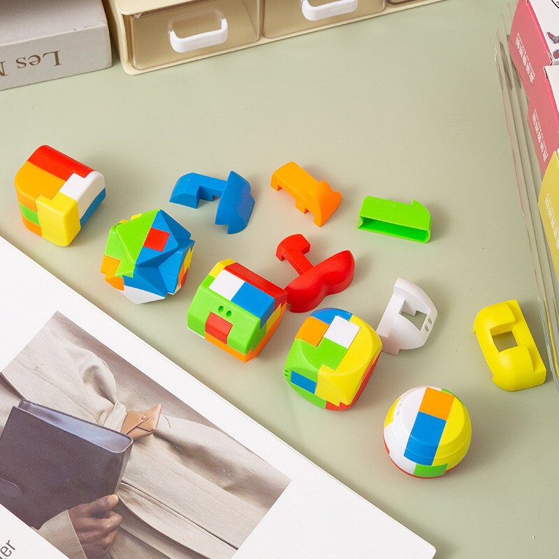 子供の箱入り魯班錠孔明錠益智解解環玩具幼稚園小プレゼント学生奨励賞品|undefined