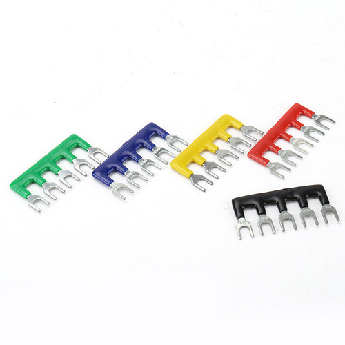 TB1505 side plug insulated 5-position cold-pressed terminal block short-circuit strip bus bar connection strip