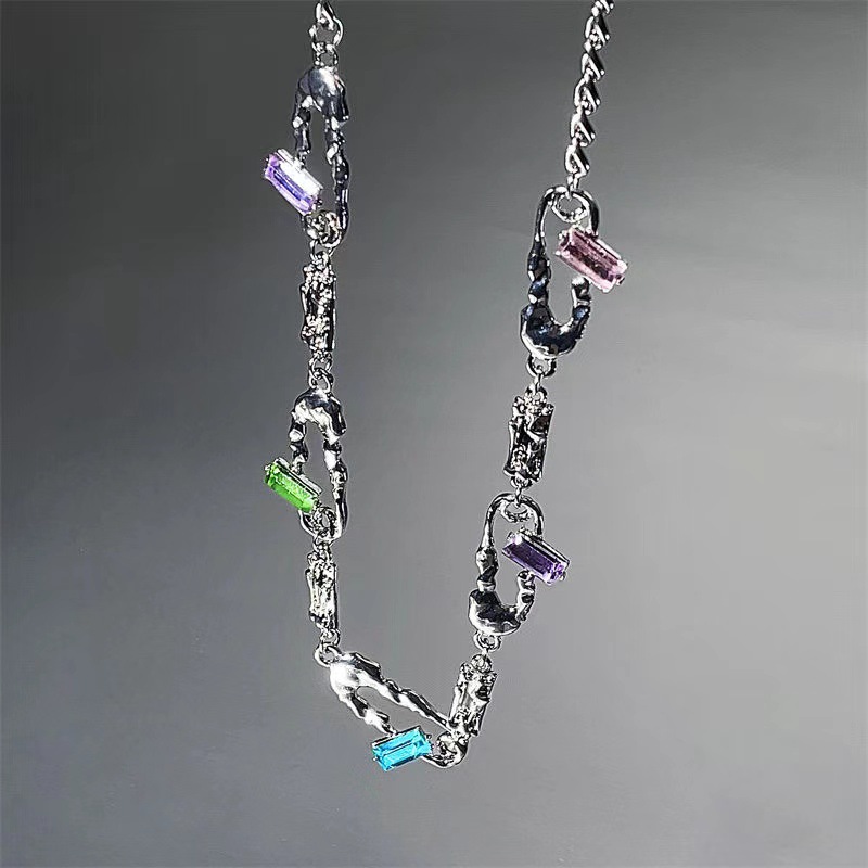 22g Weight Necklace Classification 1 Piece Quantity Modern Style Paper Clip Alloy Plating Women's Necklace