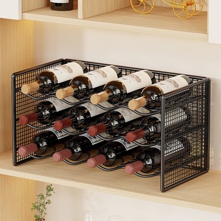 Home Light Luxury Creative Wine Rack Tilted Wine Ornaments Display Shelf Wine Cabinet Wine Rack Holder Placement Rack