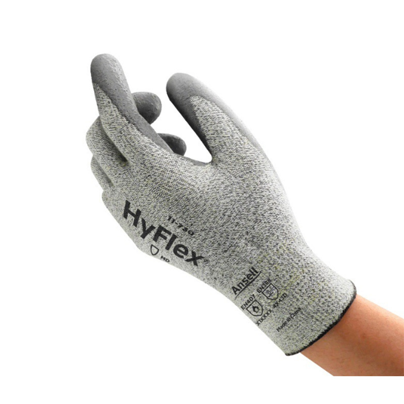 安思尔 11-730 防割聚氨酯涂层耐用舒适防滑机械作业精细操作手套