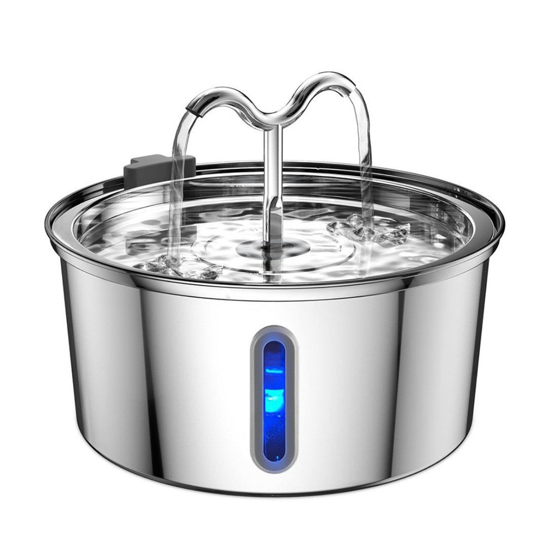 Fábrica directa de gatos de acero inoxidable alimentador de agua inteligente para mascotas filtración automática circulación de agua viva beber agua