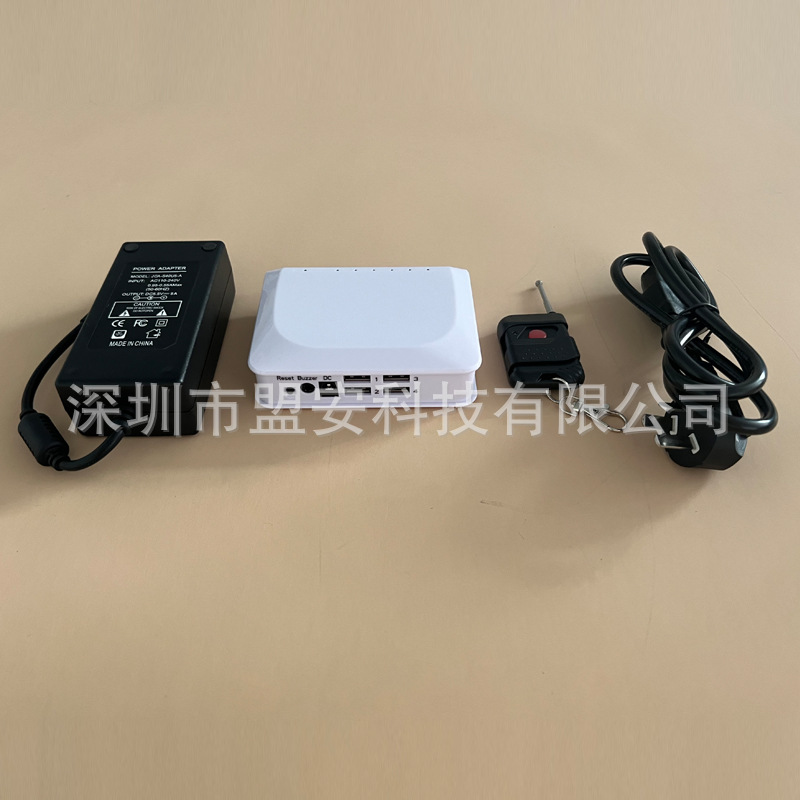 深圳盟安厂家一拖四路手机报警器体验店4路主机一拖四报警器