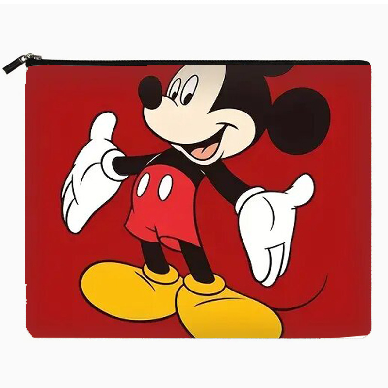 Bolsa de cosméticos transfronteriza de Amazon Impresión de doble cara Mickey Mouse Bolsa con cremallera de gran capacidad Bolsa de lavado al por mayor