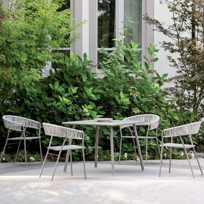 戶外藤編小桌椅組合庭院室外露台茶几三件套陽台網紅休閒藤椅家具