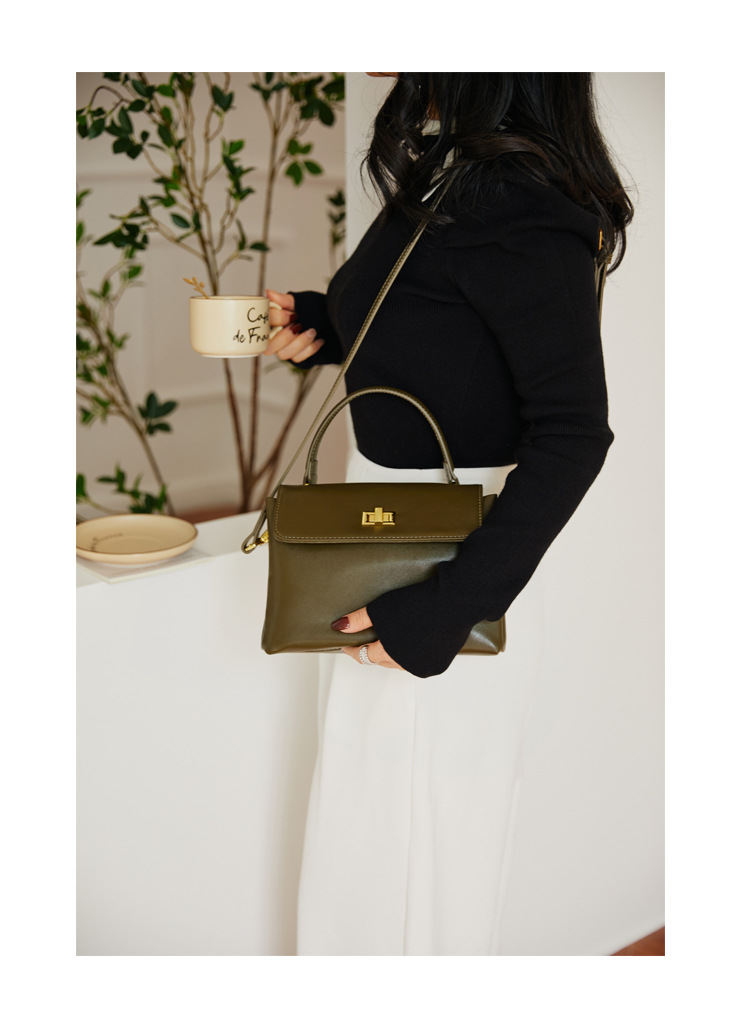 Small Square Crossbody Bag Women's Shoulder Bag Soft Leather_voghion.com