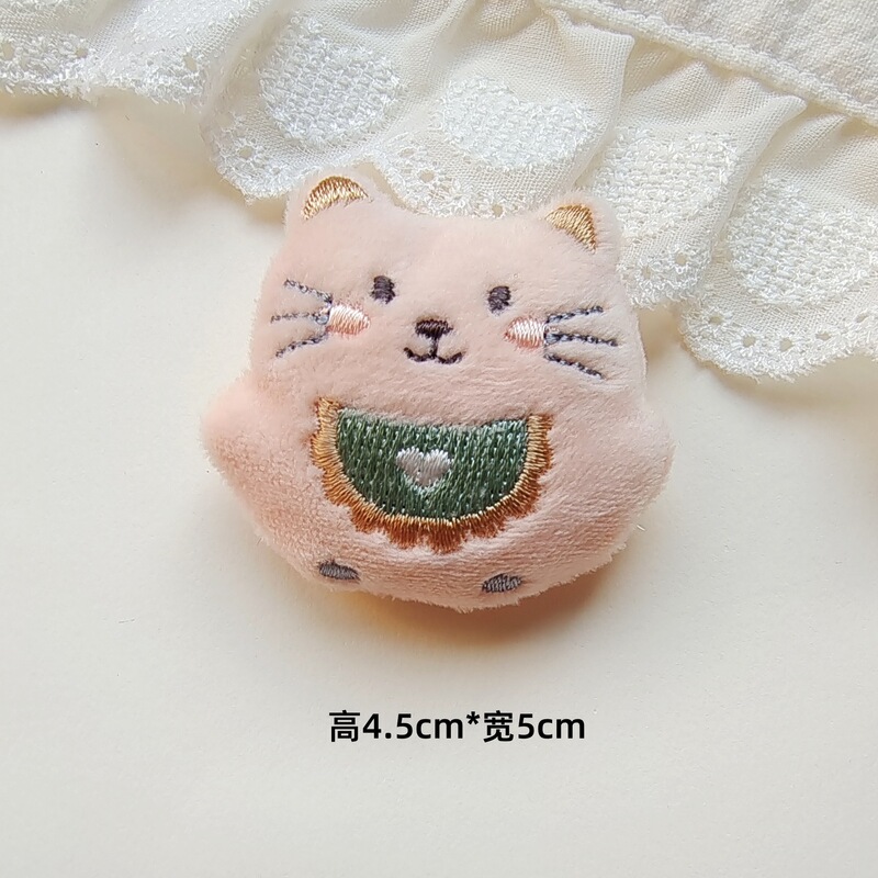 卡通小动物公仔配饰可爱毛绒小猪熊猫兔子胸针装饰玩偶DIY辅料|undefined
