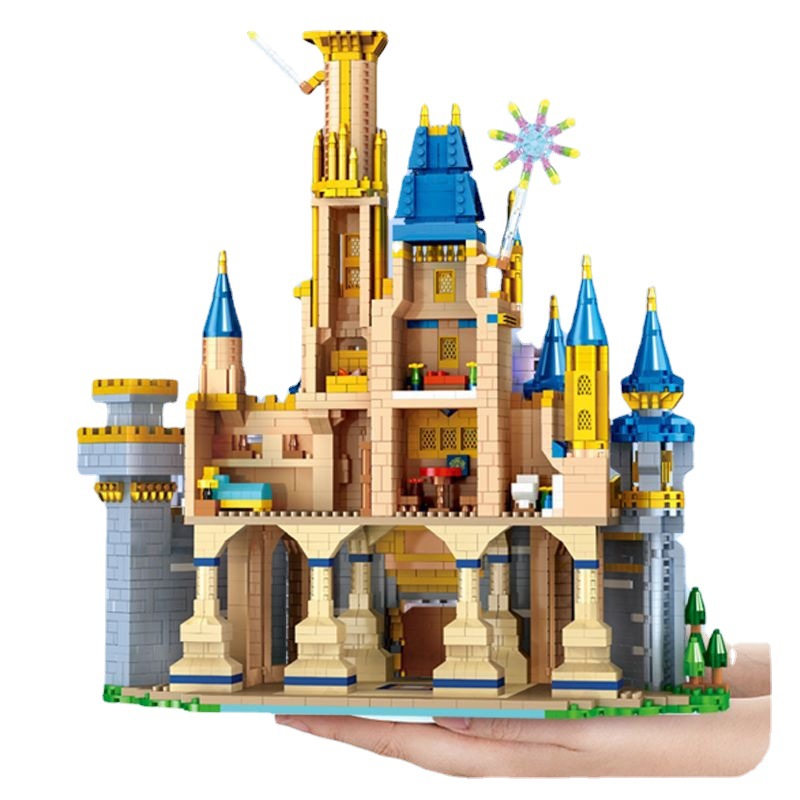 【メーカー卸売り】レゴの桜城建築ガールシリーズの難易度の高い大型積み木と互換性があります。