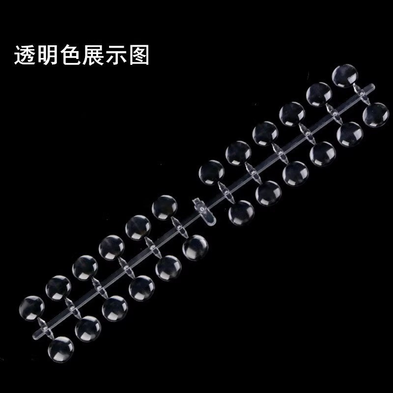 Herramientas de uñas transfronterizas 50 piezas de esmalte de uñas muestra de pegamento de esmalte de uñas, tarjeta de color trapezoidal puntiaguda de cabeza plana, pieza de práctica de uñas