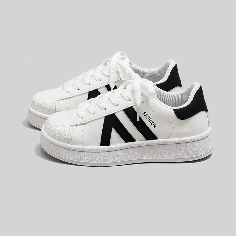 Shell-toe white sneakers for women, 2026 autumn new collection, stylish and trendy, versatile athletic shoes CQ9001 Shell-toe white sneakers for women, 2026 autumn new collection, stylish and trendy, versatile athletic shoes CQ9001
