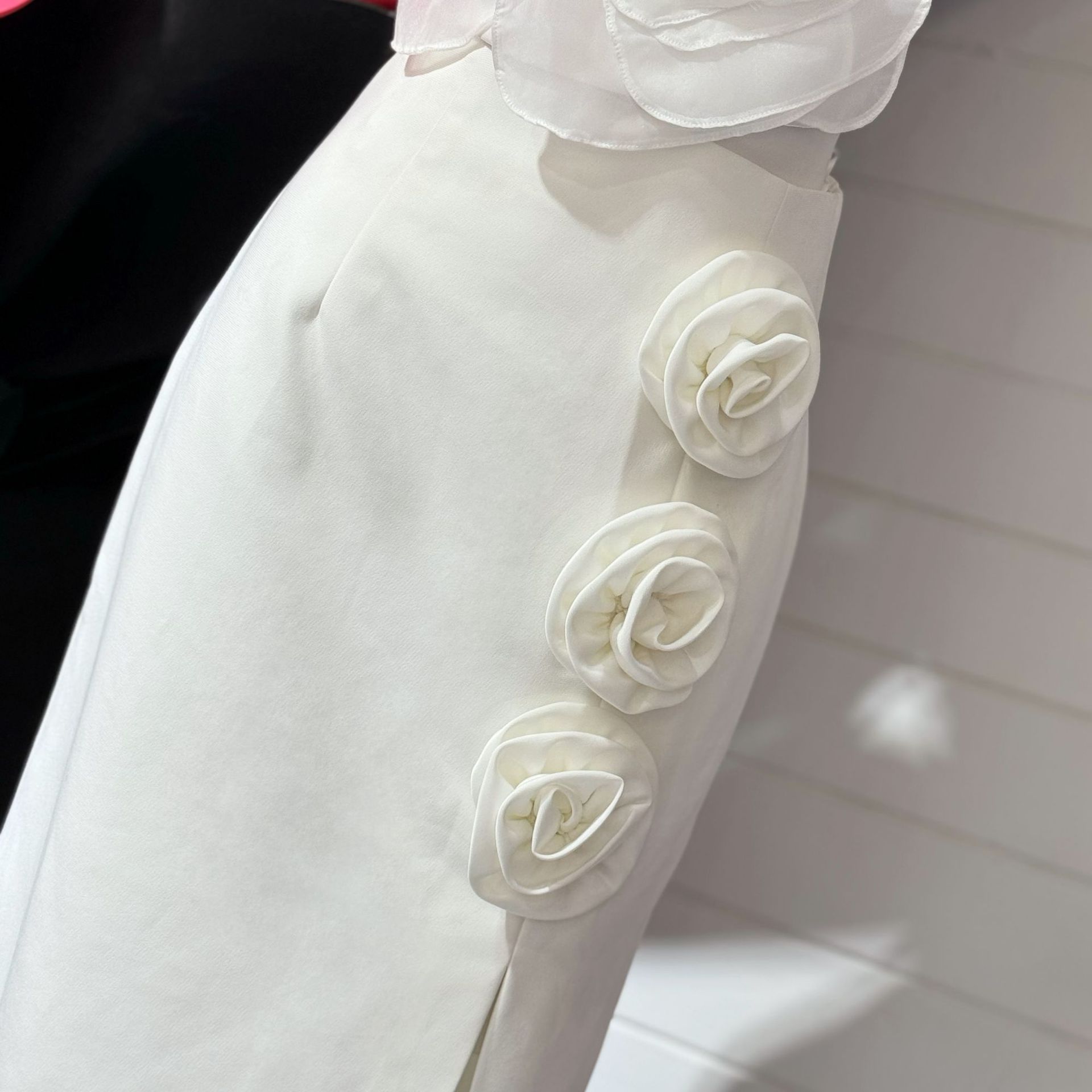 280g Weight Midi Dress Dress Length Type Hip Skirt Dresses Type Polyester Fabric Type High Waist Waist Line Inelastic Elasticity Family Gathering, Date Occasion Slim Fit Type Christmas, wedding season Festival Rose, Solid Color Pattern Summer, Spring Season Women's Gender Elegant Style, Retro Style Summer Spring Elegant Style Retro Rose Solid Color Polyester Midi Dress Skirts 21