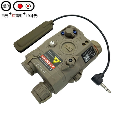 New Overseas PEQ15 Red/Green UV fənərlər - sand-color-red-laser-irfill-light-ledlight-always-on-flashing