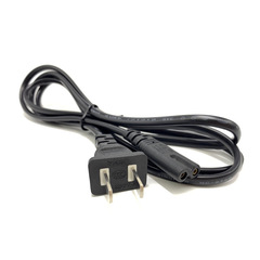 Manufacturer Direct Sales Power Cord, National Standard Double Hole 8-Character 3-Meter Two Core Two Flat Plug LED Light Charging Cord AC Plug Cord