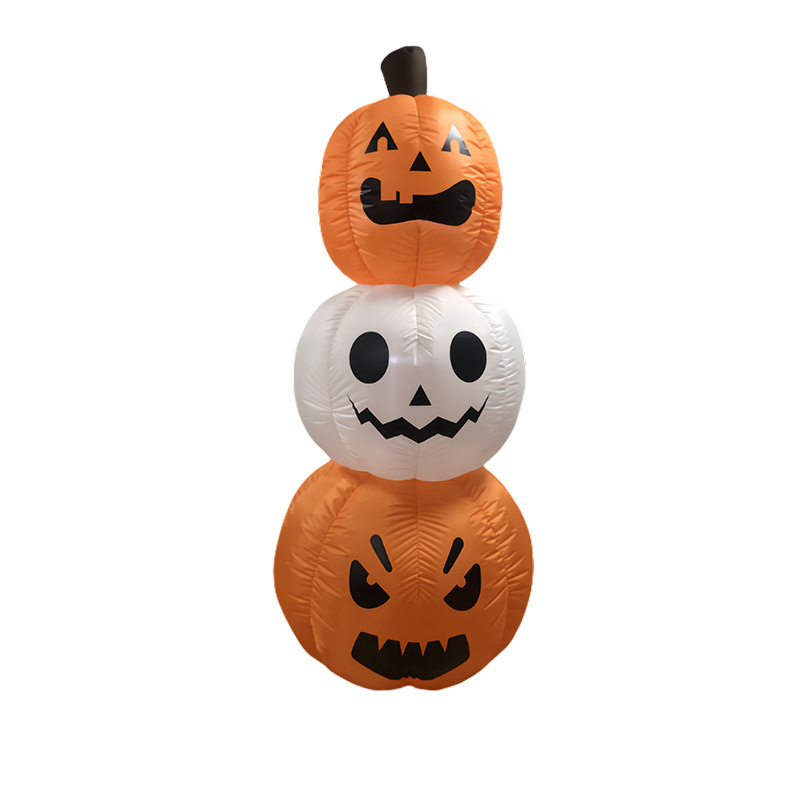 1.8メートルハロウィンパーティー用品カボチャ串屋外庭園花園鬼節装飾発光空気入れ型|undefined