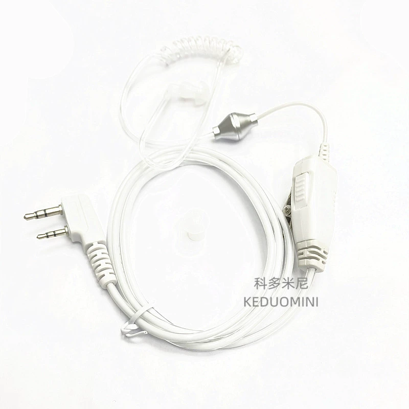 Адаптирован к домофонной гарнитуры Baofeng Гарнитура с воздуховодом из рога теленка Белая голова K Шумоподавление Снижение излучения