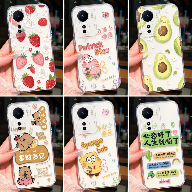 Iqooz6X Mobile Phone Case Vivoiqooz6X Z6X Transparent Anti-Fall Full Cover Iqoo Transparent Vivoz Protection Iq Iqooz6X Mobile Phone Case Vivoiqooz6X Z6X Transparent Anti-Fall Full Cover Iqoo Transparent Vivoz Protection Iq