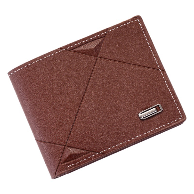 New Men's Wallet Men's Short Multi-Card Slot Fashion Casual Wallet Young Men Thin Section 70% off Horizontal Soft Wallet