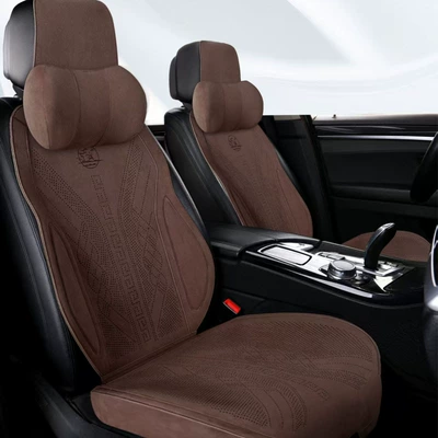Warm Thin Seat Cushion, Half-Cover – Seat cushion, seat cover - charming-coffee-five-seats-in-the-whole-car-2-neck-pillows