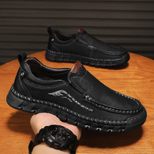 外贸出口美国原单撤柜捡漏新款休闲皮鞋男真皮复古大码户外鞋