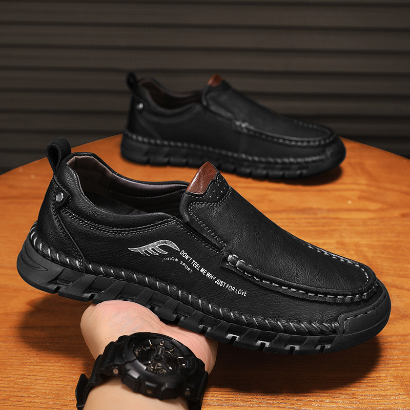 外贸出口美国原单撤柜捡漏新款休闲皮鞋男真皮复古大码户外鞋