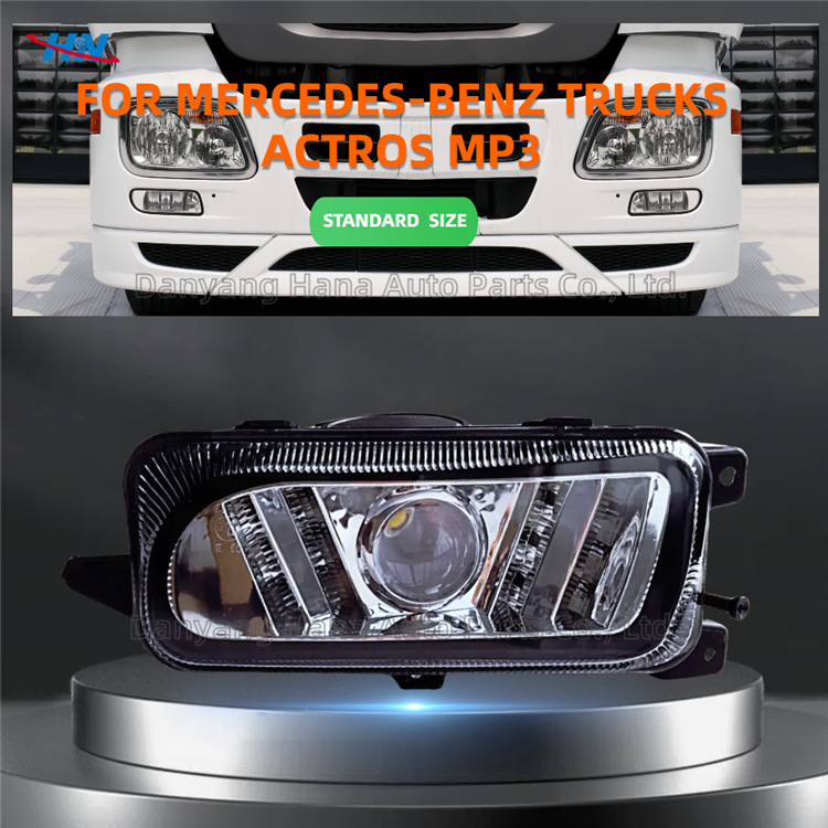 Lente grande LED luz antiniebla delantera ACTROS MP3 luz de camión Mercedes-Benz dedicada 9438200156 9438200056