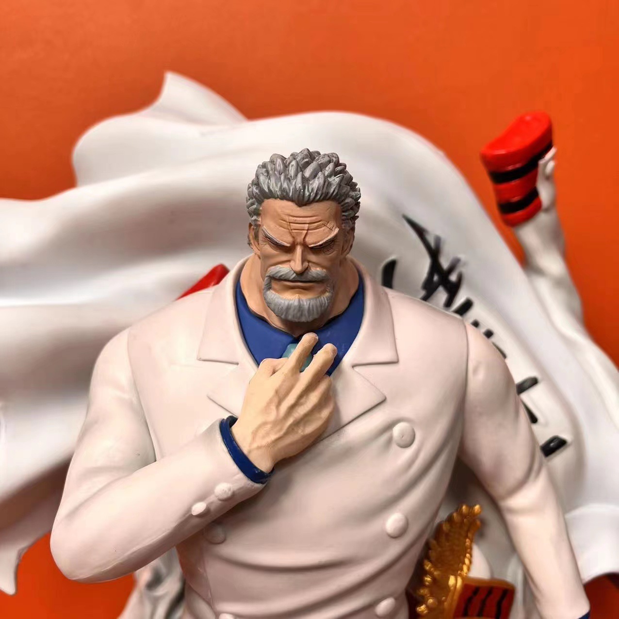 One Piece Figure Navy Hero Cap Model Gk Navy General the Strongest Navy Ornament One Piece Gift