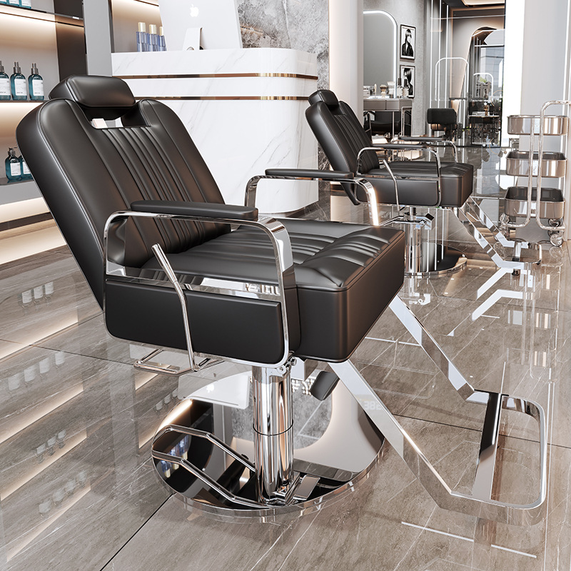 La peluquería de alta gama puede bajar la silla de peluquería, la silla de corte de pelo de teñido en caliente giratorio de elevación especial para la peluquería de alto perfil, simple image 14