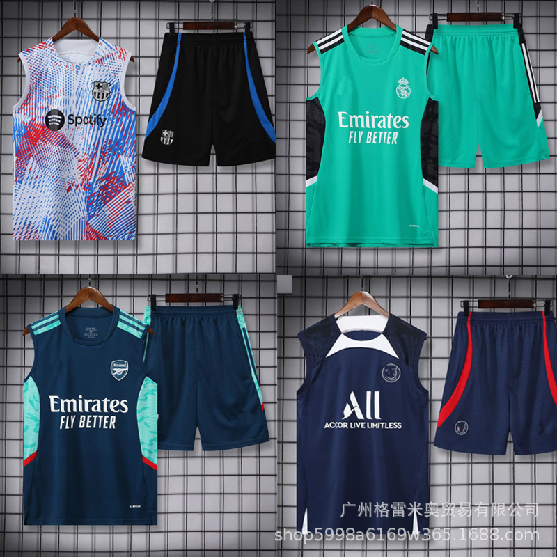 2526 European Football Club Jersey Pre-Match Appearance Vest Paris Football Uniform Dropshipping