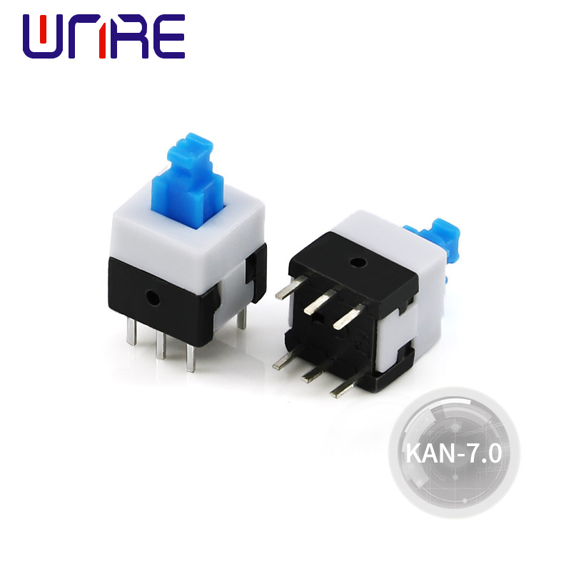KAN-7.0按键开关7*7自锁无锁 双排6脚按钮开关小玩具微型复位开关