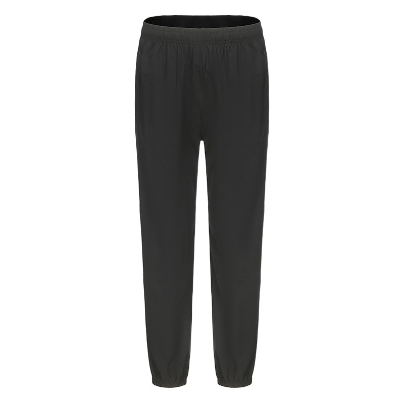 Nuevos Pantalones deportivos de secado rápido pantalones casuales tejidos de seda de hielo transpirable entrenamiento de baloncesto fitness pantalones de chándal negros atados al tobillo